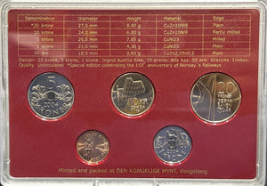2004 SPECIAL EDITION COINS OF NORWAY UNCIRCULATED COIN SET