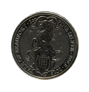 E-TRANSFER ONLY - 2019 2oz YALE OF BEAUFORT FINE SILVER BULLION COIN