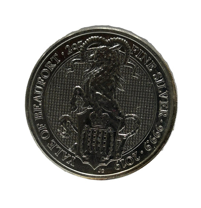 E-TRANSFER ONLY - 2019 2oz YALE OF BEAUFORT FINE SILVER BULLION COIN