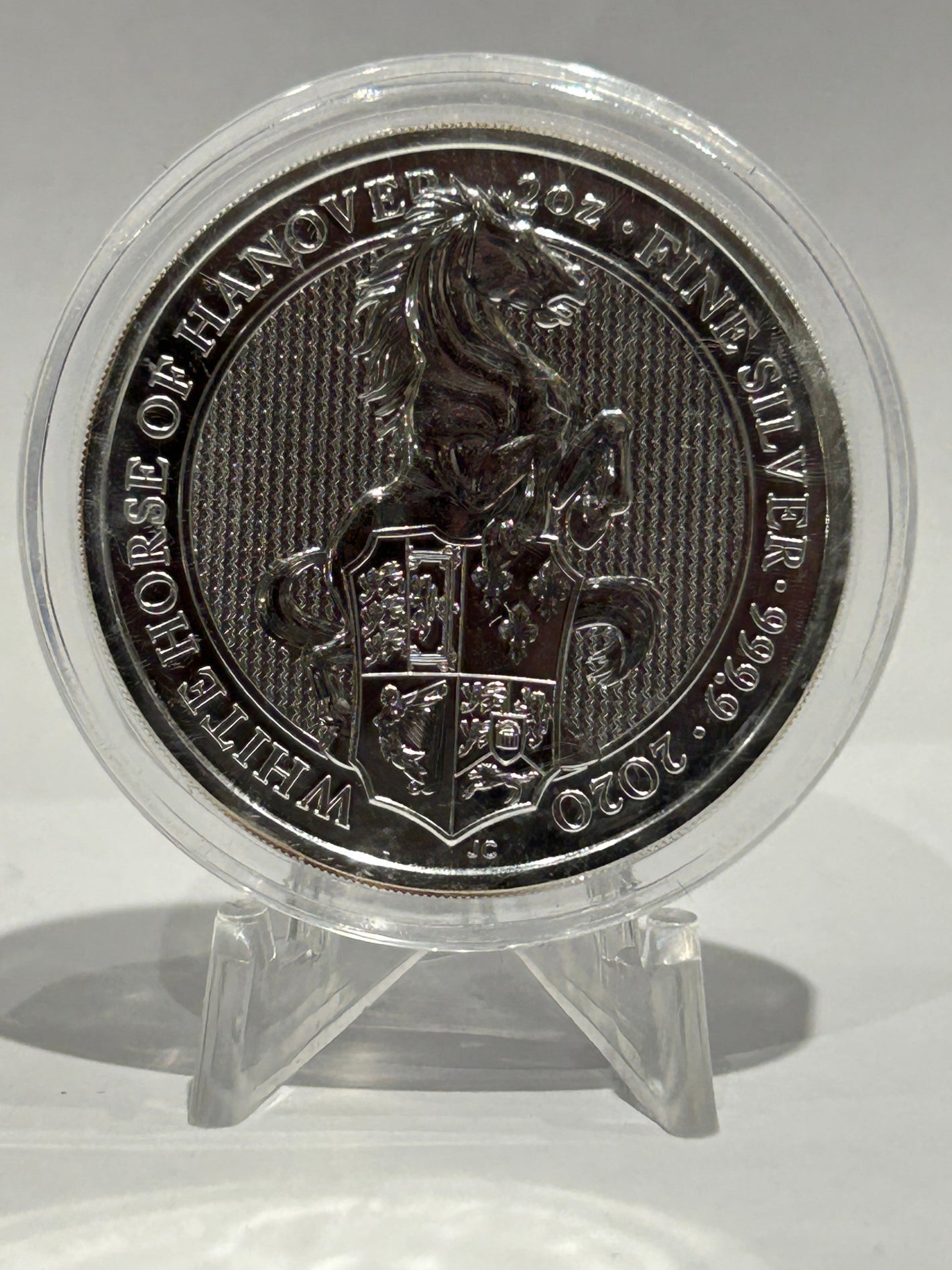 E-TRANSFER ONLY - 2020 2oz WHITE HORSE OF HANOVER FINE SILVER BULLION COIN