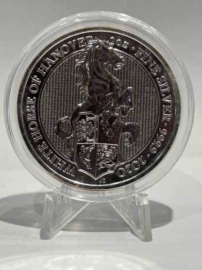 E-TRANSFER ONLY - 2020 2oz WHITE HORSE OF HANOVER FINE SILVER BULLION COIN
