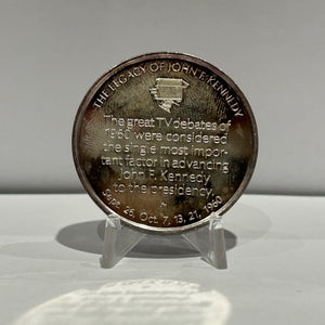 E-TRANSFER ONLY - 1971 1oz LIFE AND LEGACY OF JOHN F. KENNEDY MEDAL: THE GREAT TV DEBATES FINE SILVER