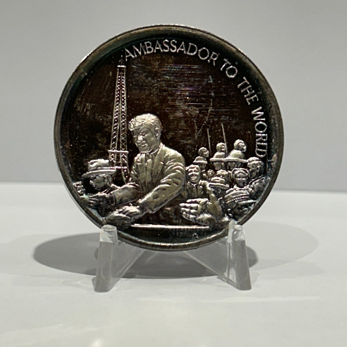 E-TRANSFER ONLY - 1971 1oz LIFE AND LEGACY OF JOHN F. KENNEDY MEDAL: AMBASSADOR OF THE WORLD FINE SILVER