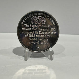 E-TRANSFER ONLY - 1971 1oz LIFE AND LEGACY OF JOHN F. KENNEDY MEDAL: AMBASSADOR OF THE WORLD FINE SILVER