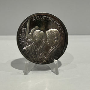 E-TRANSFER ONLY - 1971 1oz LIFE AND LEGACY OF JOHN F. KENNEDY MEDAL: A GIANT STEP INTO SPACE FINE SILVER