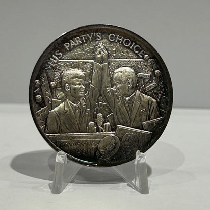 E-TRANSFER ONLY - 1971 1oz LIFE AND LEGACY OF JOHN F. KENNEDY MEDAL: HIS PARTY'S CHOICE FINE SILVER