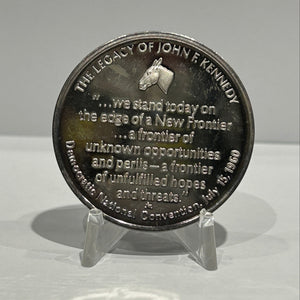 E-TRANSFER ONLY - 1971 1oz LIFE AND LEGACY OF JOHN F. KENNEDY MEDAL: HIS PARTY'S CHOICE FINE SILVER