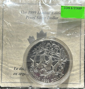 1999 $1 INTERNATIONAL YEAR OF OLDER PERSONS LIMITED EDITION PROOF SILVER DOLLAR - 3/4oz