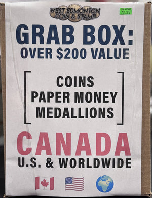 [EXCUSIVE SALE] MYSTERY GRAB BOX COIN & STAMP WORTH $200 FOR ONLY $79.95