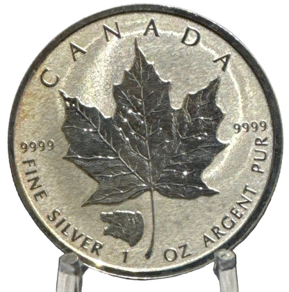 E-TRANSFER ONLY - 1oz. 2016 CANADIAN GRIZZLY PRIVY MARK SILVER MAPLE LEAF COIN