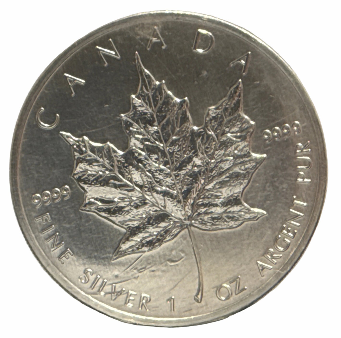 E-TRANSFER ONLY - 1oz. 1989 CANADIAN SILVER MAPLE LEAF COIN