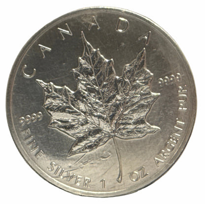 E-TRANSFER ONLY - 1oz. 1989 CANADIAN SILVER MAPLE LEAF COIN