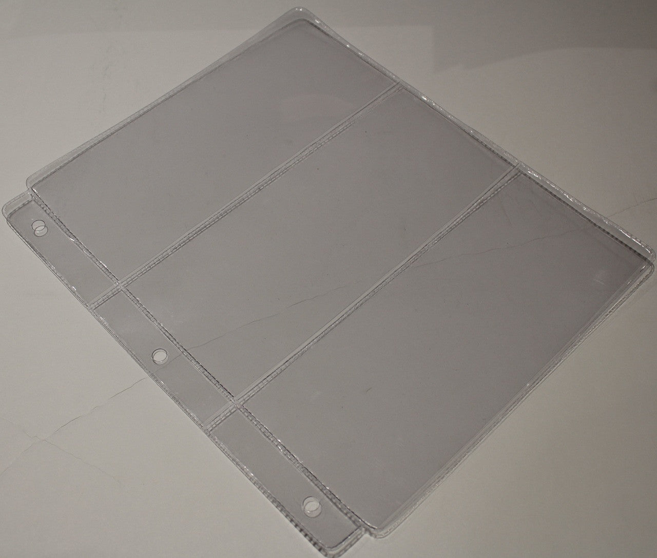 COIN & CURRENCY BINDER PAGE - 3 POCKETS