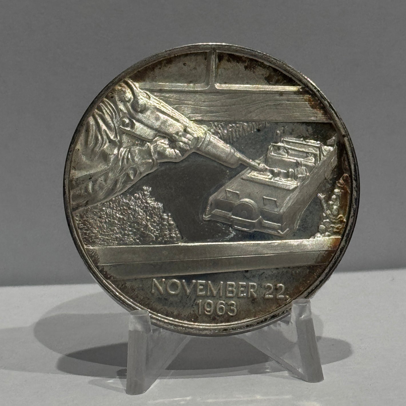 E-TRANSFER ONLY - 1971 1oz LIFE AND LEGACY OF JOHN F. KENNEDY MEDAL: NOVEMBER 22, 1963 FINE SILVER