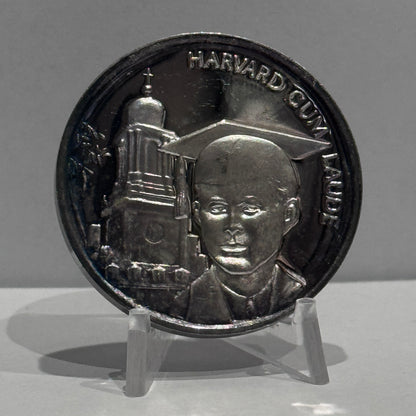 E-TRANSFER ONLY - 1971 1oz LIFE AND LEGACY OF JOHN F. KENNEDY MEDAL: HARVARD CUM LAUDE FINE SILVER
