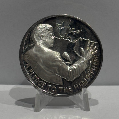 E-TRANSFER ONLY - 1971 1oz LIFE AND LEGACY OF JOHN F. KENNEDY MEDAL: A PLEDGE TO THE HEMISPHERE FINE SILVER