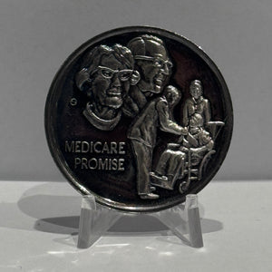E-TRANSFER ONLY - 1971 1oz LIFE AND LEGACY OF JOHN F. KENNEDY MEDAL: MEDICARE PROMISE FINE SILVER
