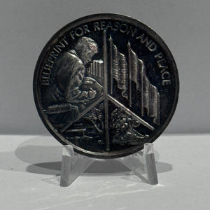 E-TRANSFER ONLY - 1971 1oz LIFE AND LEGACY OF JOHN F. KENNEDY MEDAL: BLUEPRINT FOR REASON AND PEACE FINE SILVER
