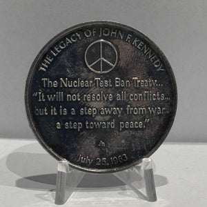 E-TRANSFER ONLY - 1971 1oz LIFE AND LEGACY OF JOHN F. KENNEDY MEDAL: BLUEPRINT FOR REASON AND PEACE FINE SILVER