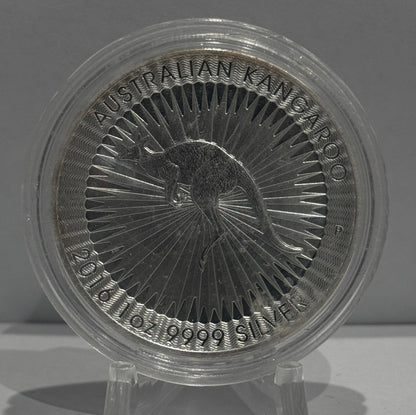 E-TRANSFER ONLY - 2016 1oz $1 AUSTRALIAN KANGAROO FINE SILVER BULLION