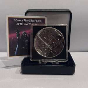 2018 1oz $2 - DARTH VADER FINE SILVER COIN