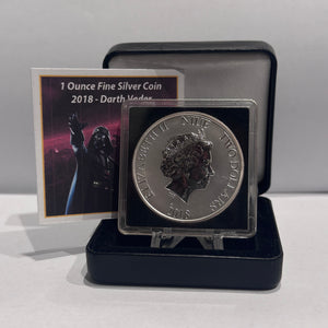 2018 1oz $2 - DARTH VADER FINE SILVER COIN
