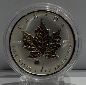 E-TRANSFER ONLY - 2009 1oz $5 SILVER MAPLE LEAF BRANDENBURG GATE PRIVY MARK
