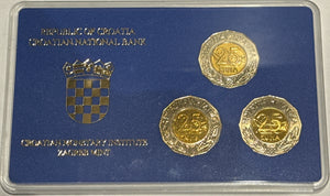 CROATIA UNCIRCULATED COIN SET; REPUBLIKA HRVATSKA