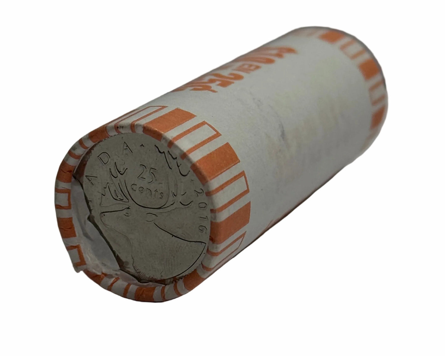 2016 25-CENT CARIBOU ORIGINAL ROLL