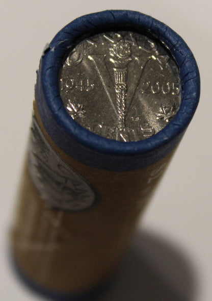 2005 VICTORY ANNIVERSARY NICKEL 5-CENT SPECIAL WRAP ROLL