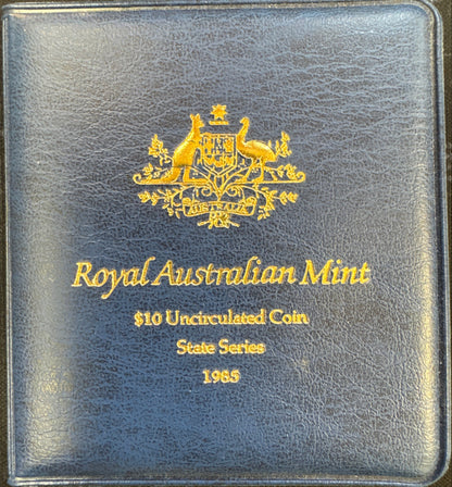 1985 $10 ROYAL AUSTRALIAN MINT UNCIRCULATED COIN STATE SERIES STERLING SILVER (20g)