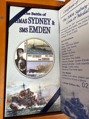 2004 THE SYDNEY-EMDEN COIN & MEDAL SET