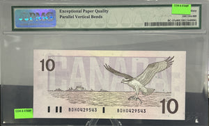 1989 $10 BANK OF CANADA, BC-57a, THIESSEN|CROW NOTE