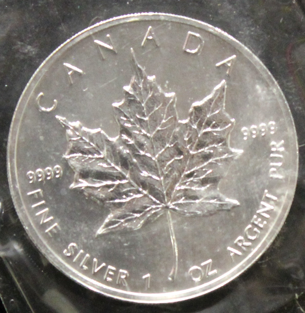 E-TRANSFER ONLY  - 1oz. 1999 CANADIAN SILVER MAPLE LEAF COIN