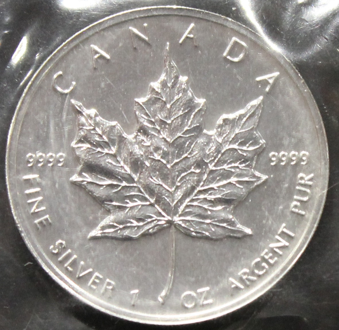 E-TRANSFER ONLY - 1oz. 1997 CANADIAN SILVER MAPLE LEAF COIN