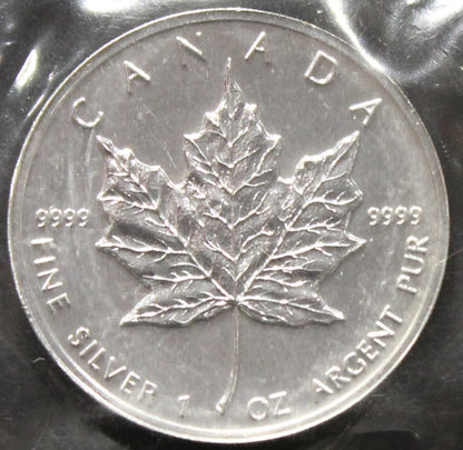 E-TRANSFER ONLY - 1oz. 1997 CANADIAN SILVER MAPLE LEAF COIN
