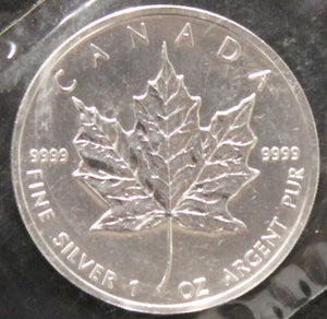 E-TRANSFER ONLY - 1oz. 2007 CANADIAN SILVER MAPLE LEAF COIN