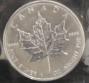 E-TRANSFER ONLY  - 1oz. 2006 CANADIAN SILVER MAPLE LEAF COIN