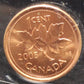 2005P CANADIAN 1-CENT ICCS MS-66 (RED)