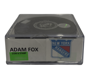 NEW YORK RANGER - ADAM FOX AUTO PUCK