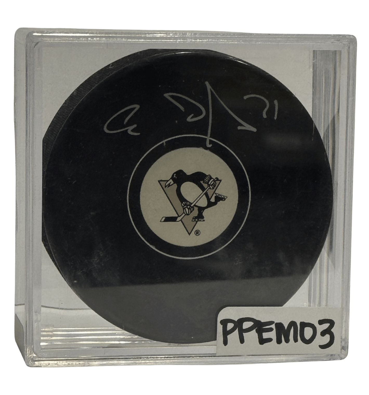 PITTSBURGH PENGUINS - EVGENI MALKIN AUTO PUCK