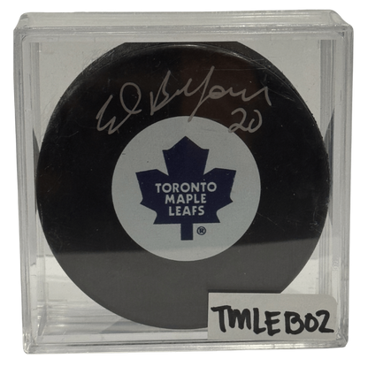 TORONTO MAPLE LEAFS - ED BELFOUR AUTO PUCK