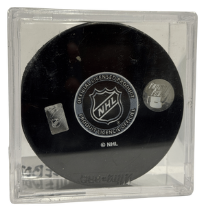 TORONTO MAPLE LEAFS - ED BELFOUR AUTO PUCK