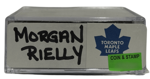 TORONTO MAPLE LEAFS - MORGAN RIELLY AUTO PUCK