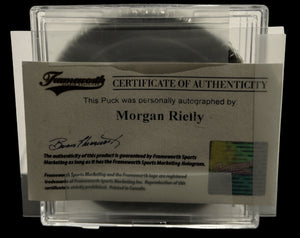TORONTO MAPLE LEAFS - MORGAN RIELLY AUTO PUCK