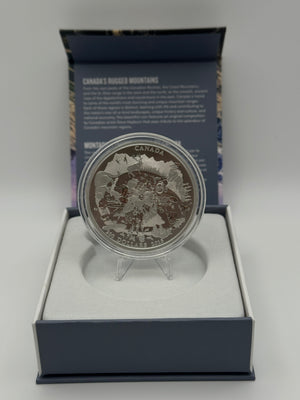 [AUCTION ONLY] 2015 2oz $200 RUGGED MOUNTAINS FINE SILVER COIN
