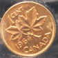1964 CANADIAN ONE CENT ICCS MS - 65 (RED)