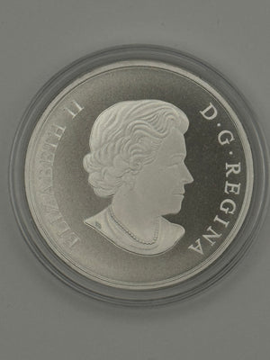 [AUCTION ONLY] 2015 2oz $200 COASTAL WATERS OF CANADA  FINE SILVER COIN