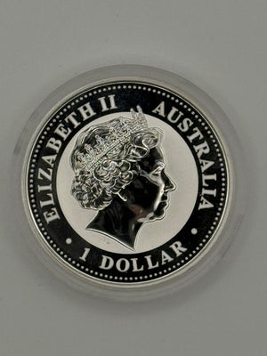 [AUCTION ONLY] 2002 1oz THE AUSTRALIAN LUNAR FINE SILVER COIN SERIES: YEAR OF THE HORSE GILDED EDITION