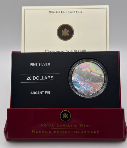 [AUCTION ONLY] 2006 1oz $20 - NOTRE DAME BASILICA OF MONTREAL - FINE SILVER COIN